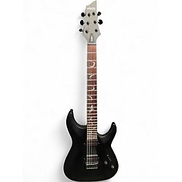 Used Schecter Guitar Research Damien 6 Black Solid Body Electric Guitar