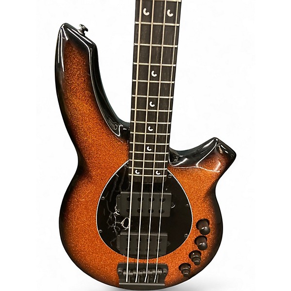 Used Ernie Ball Music Man Bongo 4 String HARVEST ORANGE Electric Bass Guitar