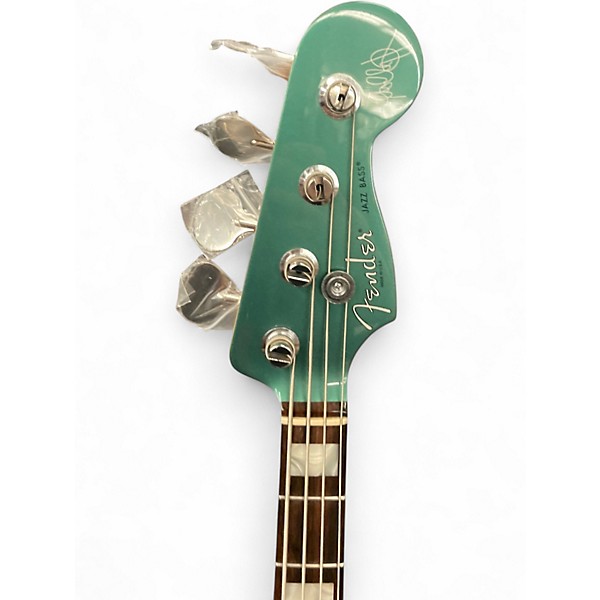 Used Fender Adam Clayton Jazz Bass Sherwood Green Electric Bass Guitar