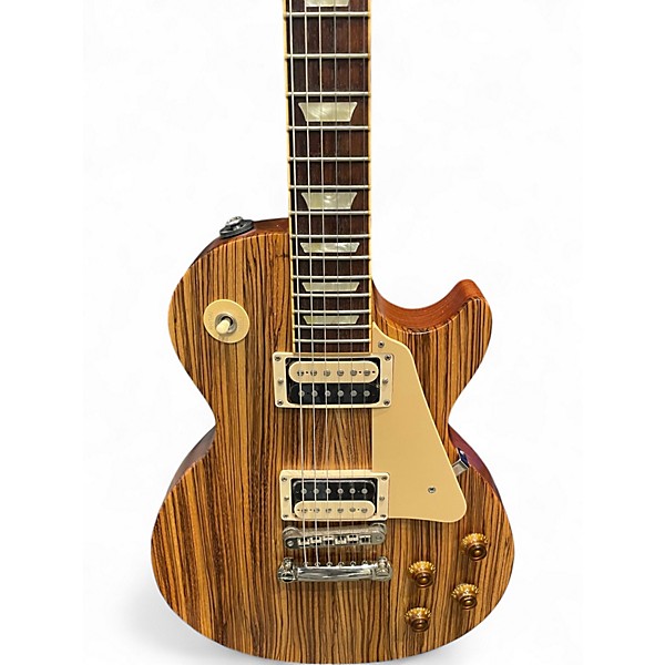 Used 2007 Gibson Les Paul Classic Limited Edition Zebrawood Natural Solid Body Electric Guitar