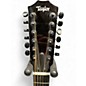 Used Taylor 250CE Black 12 String Acoustic Electric Guitar