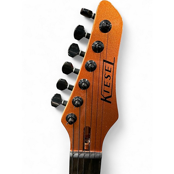 Used Kiesel PM DELOS Metallic Orange Solid Body Electric Guitar