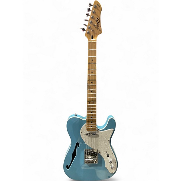 Used Firefly Thinline Blue Hollow Body Electric Guitar