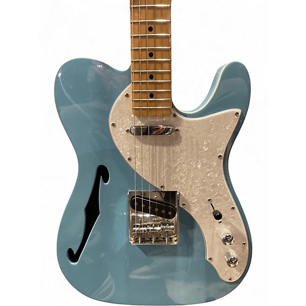 Used Firefly Thinline Blue Hollow Body Electric Guitar
