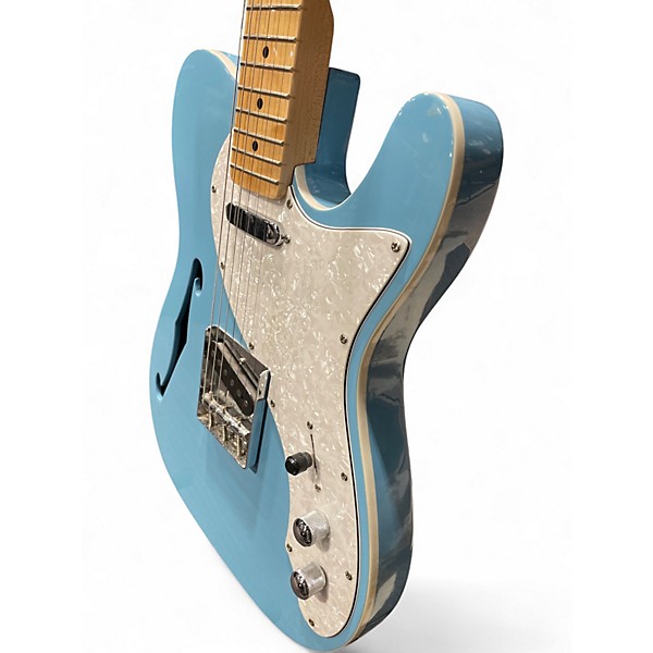 Used Firefly Thinline Blue Hollow Body Electric Guitar