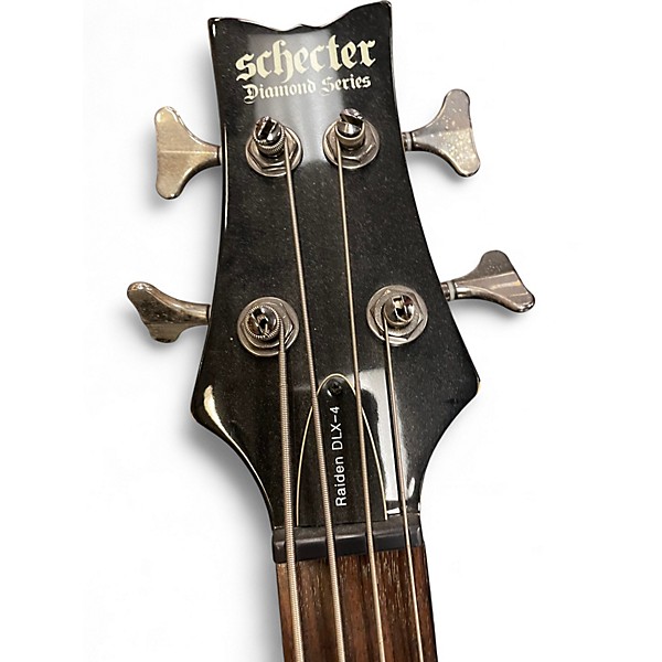 Used Schecter Guitar Research Raiden Deluxe 4 String grey Electric Bass Guitar