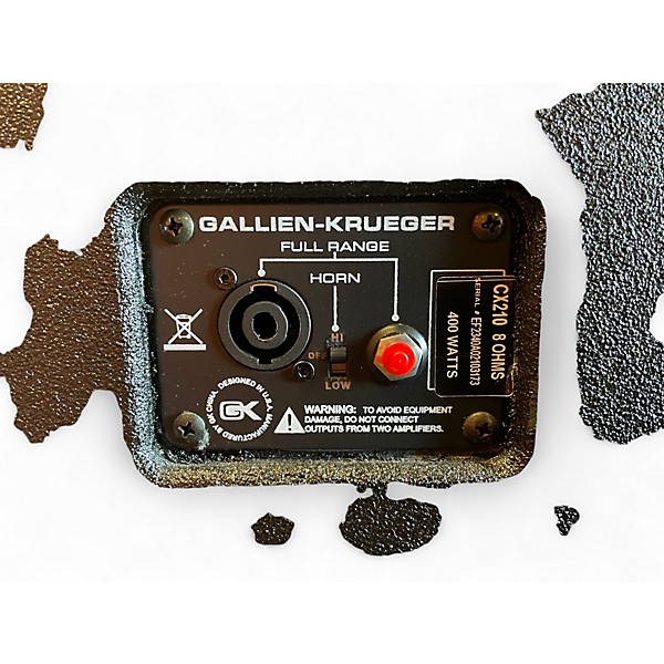 Used Gallien-Krueger CX210 400W 2x10 Bass Cabinet