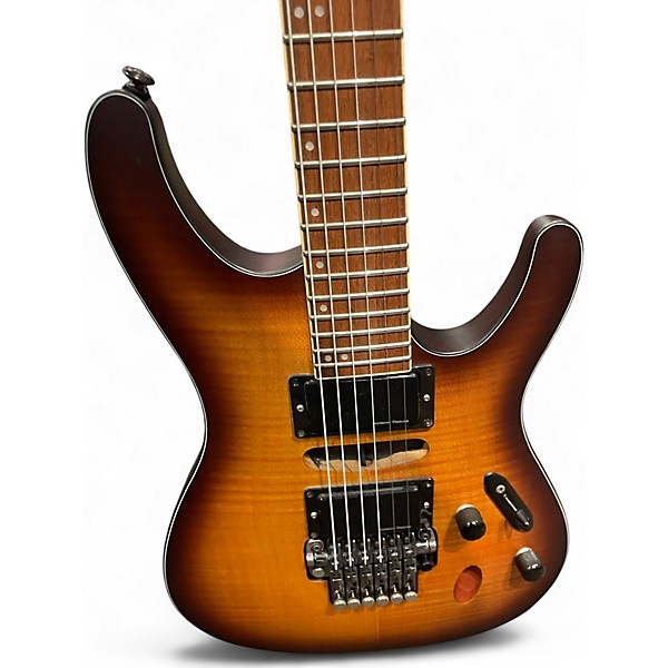 Used Ibanez S670QM Sunburst Solid Body Electric Guitar