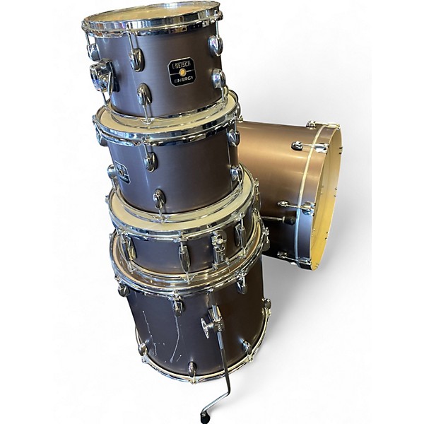 Used Gretsch Drums 5 Piece Energy Gunmetal Gray Drum Kit