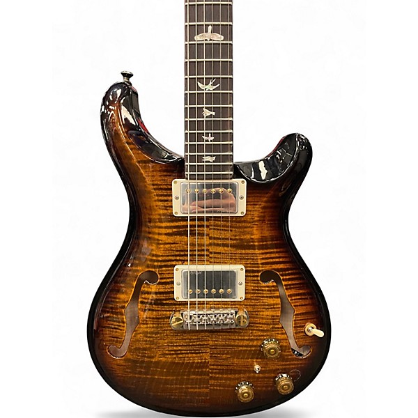 Used PRS Hollowbody Piezo 10 Top Vintage Burst Solid Body Electric Guitar