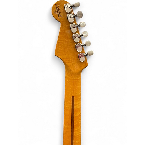 Used Fender American Custom Stratocaster FMT Saphire Blue Transparent Solid Body Electric Guitar