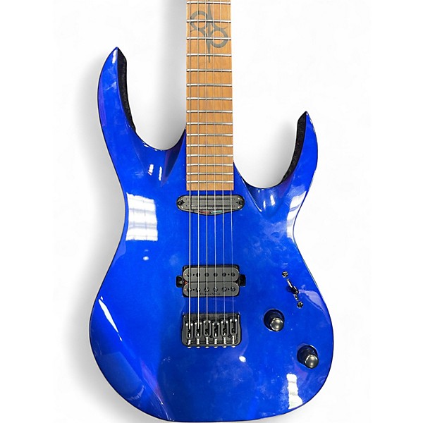 Used Solar Guitars ab1 6hmbl Blue Solid Body Electric Guitar