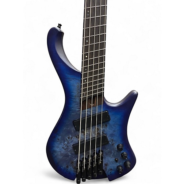 Used Ibanez EHB1505MS Blue Burst Electric Bass Guitar