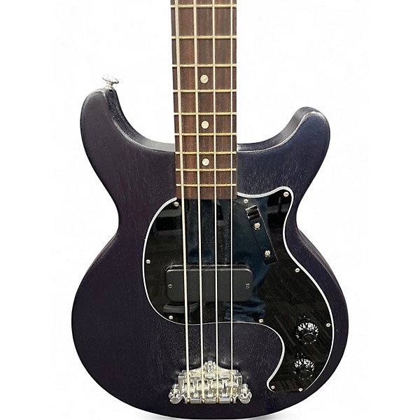 Used Gibson Les Paul Junior Tribute DC Bass WORN BLUE Electric Bass Guitar
