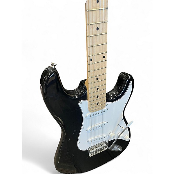 Used Indy Custom STRAT BLACK Solid Body Electric Guitar