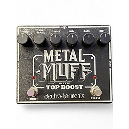 Used Electro-Harmonix Metal Muff Distortion With Top Boost Effect Pedal