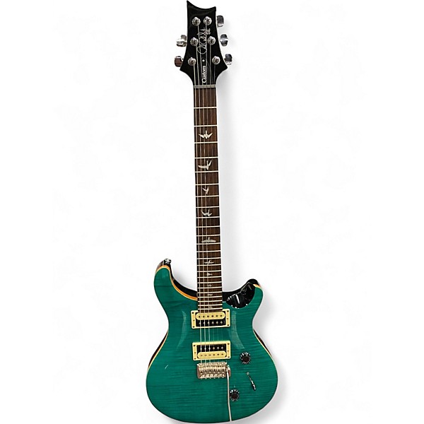 Used PRS SE Custom 24 Turquoise Solid Body Electric Guitar