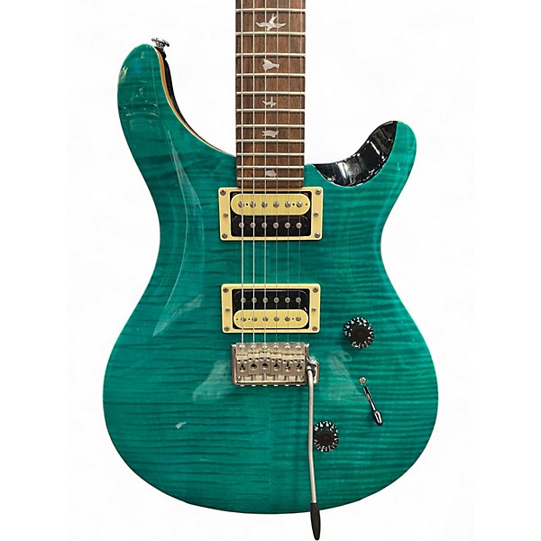 Used PRS SE Custom 24 Turquoise Solid Body Electric Guitar