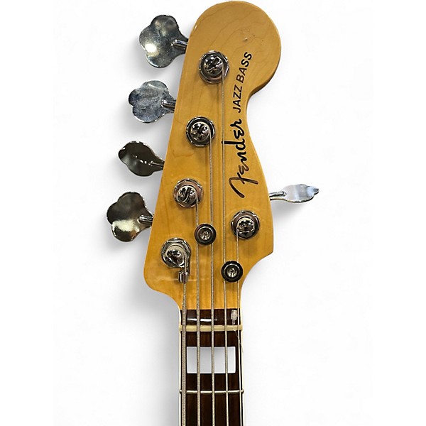 Used Fender American Elite Jazz Bass 5 String Olympic White Electric Bass Guitar