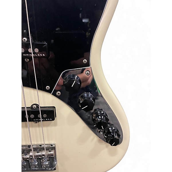 Used Fender American Elite Jazz Bass 5 String Olympic White Electric Bass Guitar