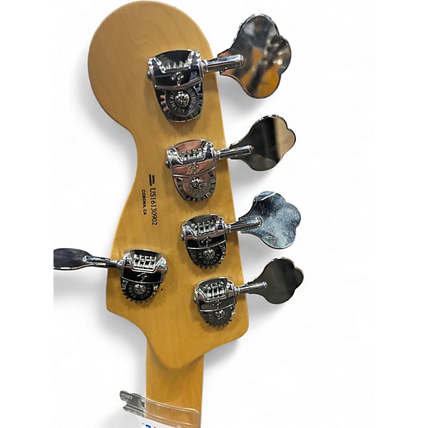 Used Fender American Elite Jazz Bass 5 String Olympic White Electric Bass Guitar