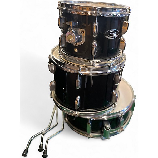 Used Pearl 5 Piece roadshow Black Drum Kit