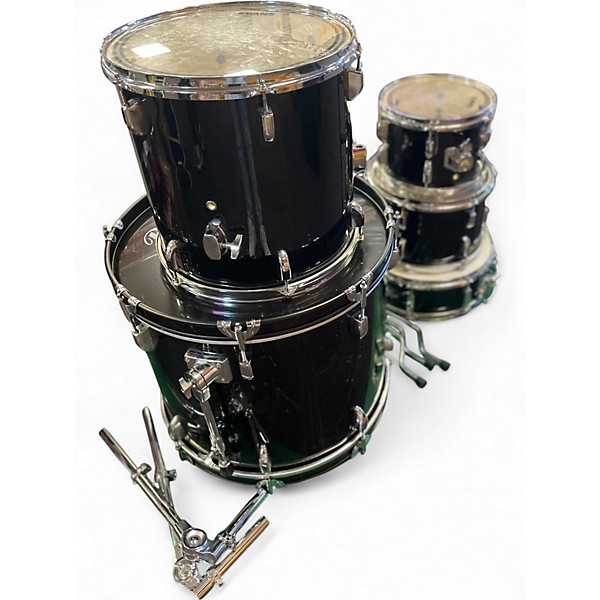 Used Pearl 5 Piece roadshow Black Drum Kit