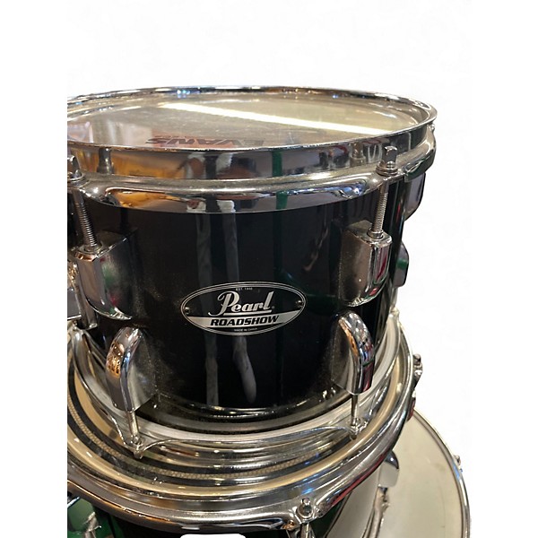 Used Pearl 5 Piece roadshow Black Drum Kit
