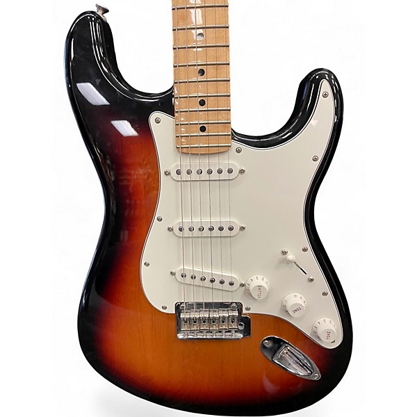Used Fender Player Stratocaster 3 Color Sunburst Solid Body Electric Guitar