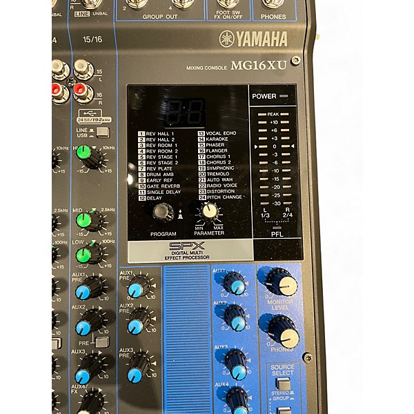 Used Yamaha MG16XU Unpowered Mixer