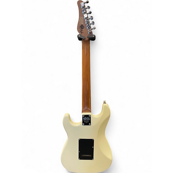 Used 2022 Schecter Guitar Research Nick Johnston Signature White Solid Body Electric Guitar