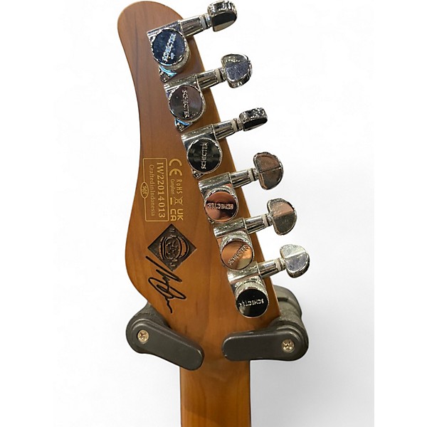 Used 2022 Schecter Guitar Research Nick Johnston Signature White Solid Body Electric Guitar