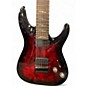 Used Schecter Guitar Research Omen Elite 7 Black Cherry Burst Solid Body Electric Guitar