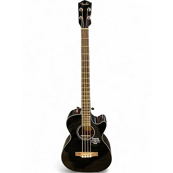 Used Fender CB-60SCE Black Acoustic Bass Guitar