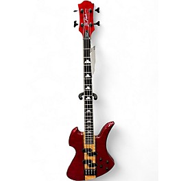Used B.C. Rich Heritage Classic Mockingbird Bass Red Electric Bass Guitar