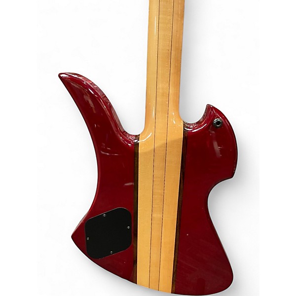 Used B.C. Rich Heritage Classic Mockingbird Bass Red Electric Bass Guitar