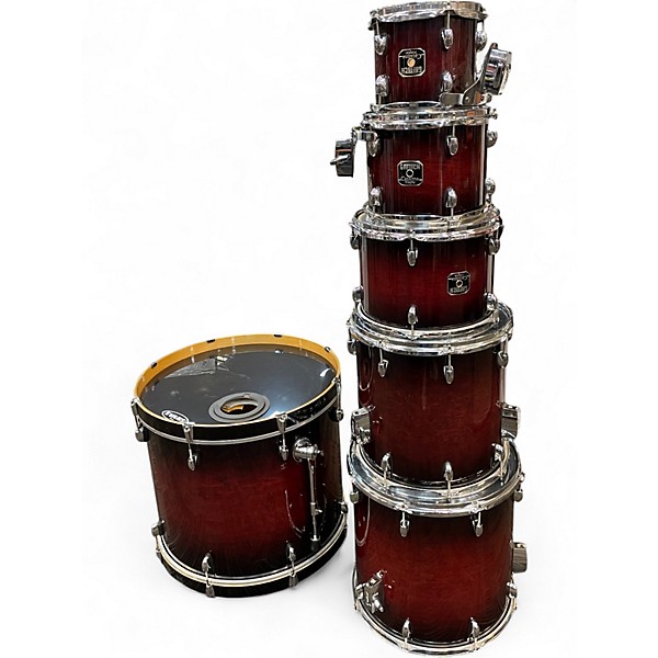 Used Gretsch Drums 7 Piece Catalina Maple Red Drum Kit
