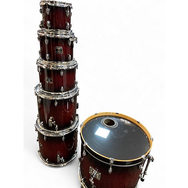 Used Gretsch Drums 7 Piece Catalina Maple Red Drum Kit