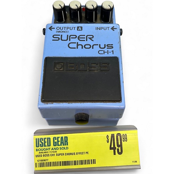 Used BOSS CH1 Super Chorus Effect Pedal