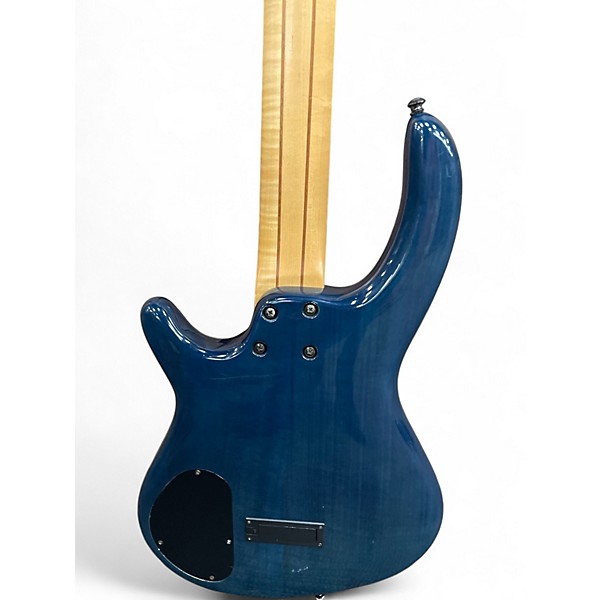 Used Dean Edge 5 String Blue Electric Bass Guitar