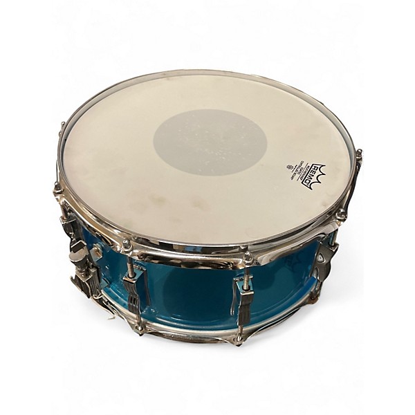 Vintage 1970s Ludwig 6X14 Vistalite Snare Blue Drum