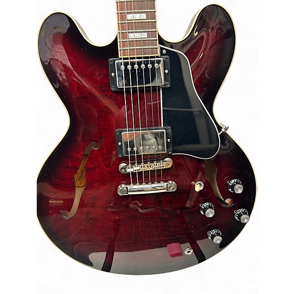Used Gibson ES335 Figured BLOOD MOON BURST Hollow Body Electric Guitar