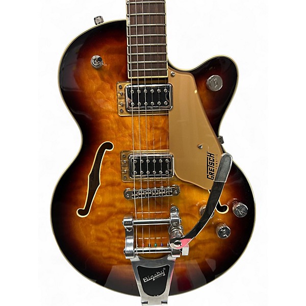 Used Gretsch Guitars G5655T-QM Electromatic Center Block Jr. Single-Cut Quilted M SWEET TEA Hollow Body Electric Guitar