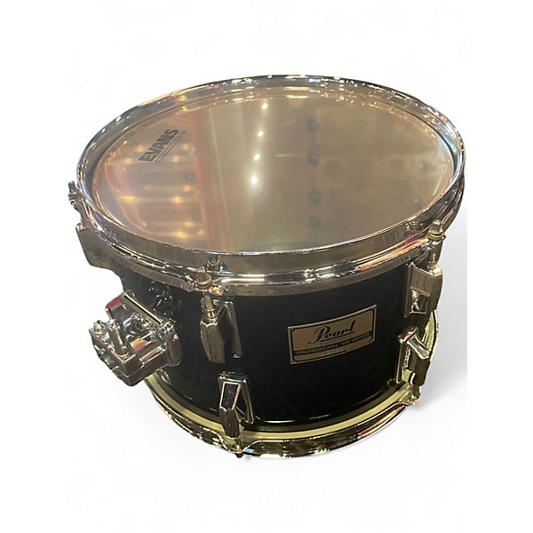 Vintage 1980s Pearl 4 Piece Professional Mx Series Black Drum Kit