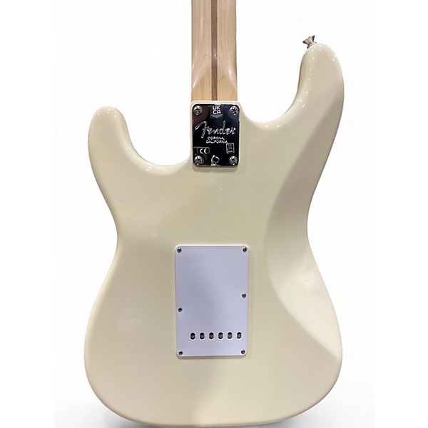 Used Fender Artist Series Eric Clapton Stratocaster Olympic White Solid Body Electric Guitar