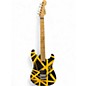 Used EVH Striped Series Black and Yellow Solid Body Electric Guitar thumbnail