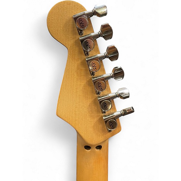 Used EVH Striped Series Black and Yellow Solid Body Electric Guitar