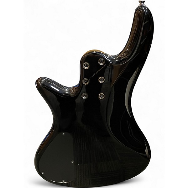Used Schecter Guitar Research Stiletto Extreme 4 String Trans Black Electric Bass Guitar