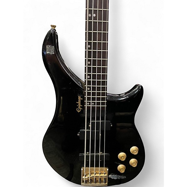 Used Epiphone EBM5 Black Electric Bass Guitar