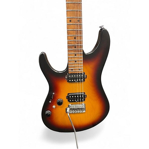 Used Ibanez PRESTIGE AZ LEFTY TRI FADE BURST FLAT Solid Body Electric Guitar